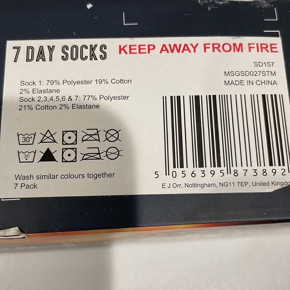 Men’s sock set. 7 pairs grilling theme. NWT. - Picture 5 of 6